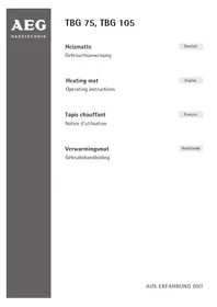 Notice AEG TBG 75 Chauffage