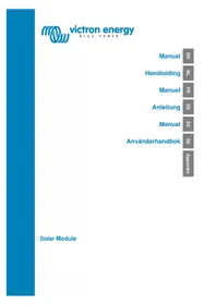 Notice VICTRON ENERGY BLUESOLAR Solarmodul