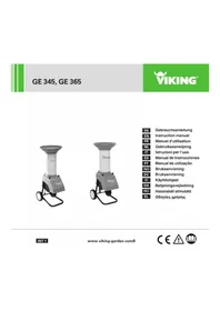 Notice VIKING GE 365 Mekanisk flishugger