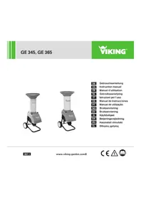 Notice VIKING GE 345 Mekanisk flishugger