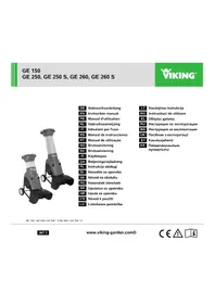 Notice VIKING GE 150 Mekanisk flishugger