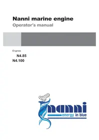 Notice Nanni N4.85 Bootsmotor