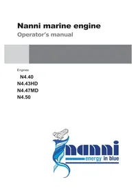 Notice Nanni N4.47MD Bootsmotor