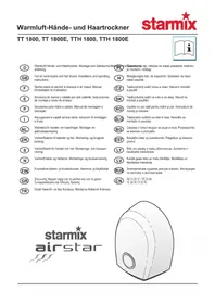 Notice Starmix TT 1800 στεγνωτήρας χεριών