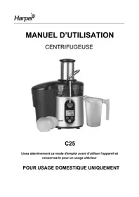 Notice HARPER C25 Extracteur de jus