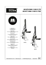 Notice Güde DHH 110013 TZ Fendeur de bois