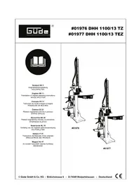 Notice Güde DHH 110013 TEZ Fendeur de bois