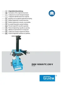 Notice Güde DHH 10508 TC230 V Fendeur de bois