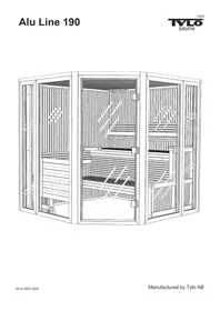 Notice Tylö ALU LINE 190 Sauna