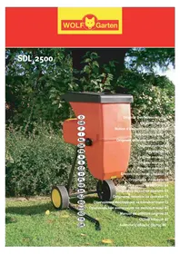 Notice Wolf Garten SDL 2500 Hacheuse mécanique