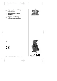 Notice TOP CRAFT TCLH 2543 Mechanischer Häcksler