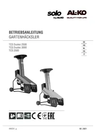Notice SOLO TCS DUOTEC 2500 Hacheuse mécanique
