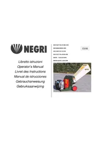 Notice Negri R90 Hacheuse mécanique