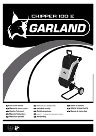 Notice GARLAND CHIPPER 100 E Hacheuse mécanique