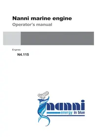 Notice Nanni N4.115 Bootsmotor