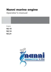 Notice Nanni N2.14 Bootsmotor