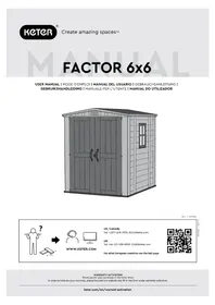 Notice KETER FACTOR 6X6 Abris de jardin