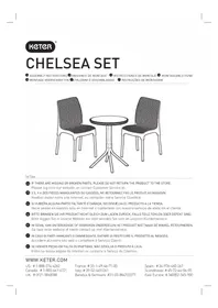 Notice KETER CHELSEA SET Mobilier de jardin