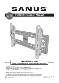 Notice SANUS VMT35 Wall mount