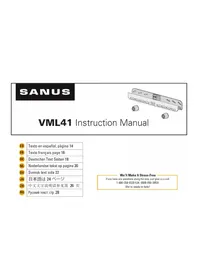 Notice SANUS VML41 Wall mount