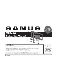 Notice SANUS VLF410 Montaje en pared