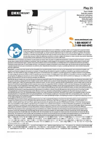 Notice OmniMount PLAY25 Wall mount