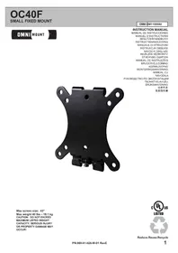 Notice OmniMount OC40F Support mural