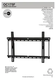 Notice OmniMount OC175F Support mural