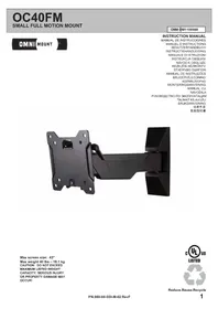 Notice OmniMount OC40FM Support mural