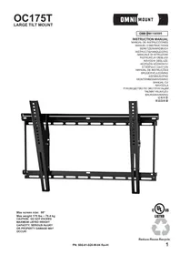 Notice OmniMount OC175T Support mural