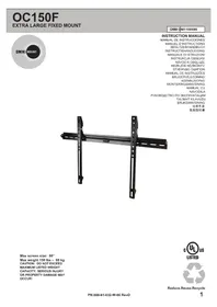 Notice OmniMount OC150F Support mural