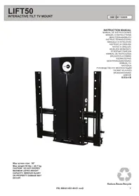 Notice OmniMount LIFT50 Support mural
