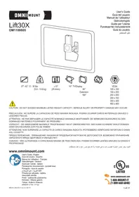 Notice OmniMount LIFT30X Support mural