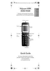 Notice POLYCOM KIRK 5020 Téléphone