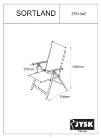 Notice JYSK SORTLAND Mobilier de jardin