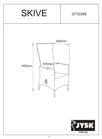 Notice JYSK SKIVE Mobilier de jardin