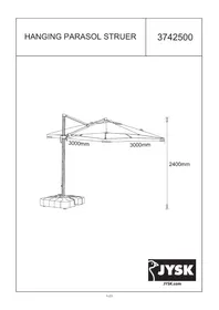 Notice JYSK STRUER Parasol