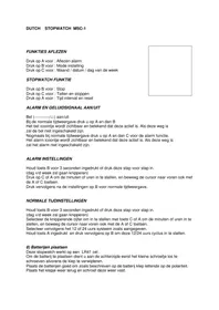 Notice Marquant MSC1 Chronomètre