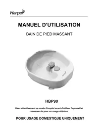 Notice HARPER HBP90 Bain de pieds