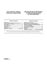 Notice Inglis YIED4671EW Tumble drier