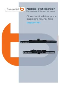 ESSENTIELB InclinTV Plus - Support mural pour téléviseur