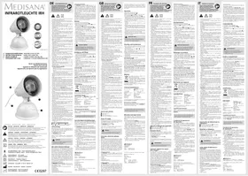 Notice MEDISANA IRH Lampe