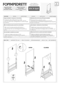 Notice Foppapedretti STANDUP Porte-manteaux