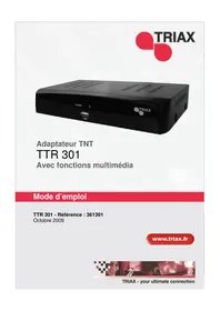 Notice TRIAX TTR 301 Recepteur