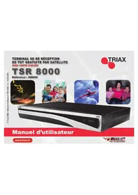 Notice TRIAX TSR 8000 Recepteur