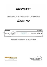 Notice SERVIMAT SIRIUS HD (FRANSAT) Recepteur