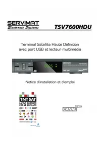 Notice SERVIMAT TSV76HDU Recepteur