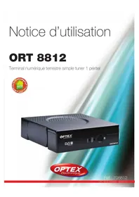 Notice OPTEX ORT 8812 Recepteur