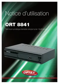 Notice OPTEX ORT 8841 Recepteur