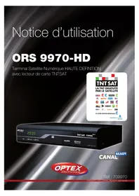 Notice OPTEX ORS 9970HD Recepteur